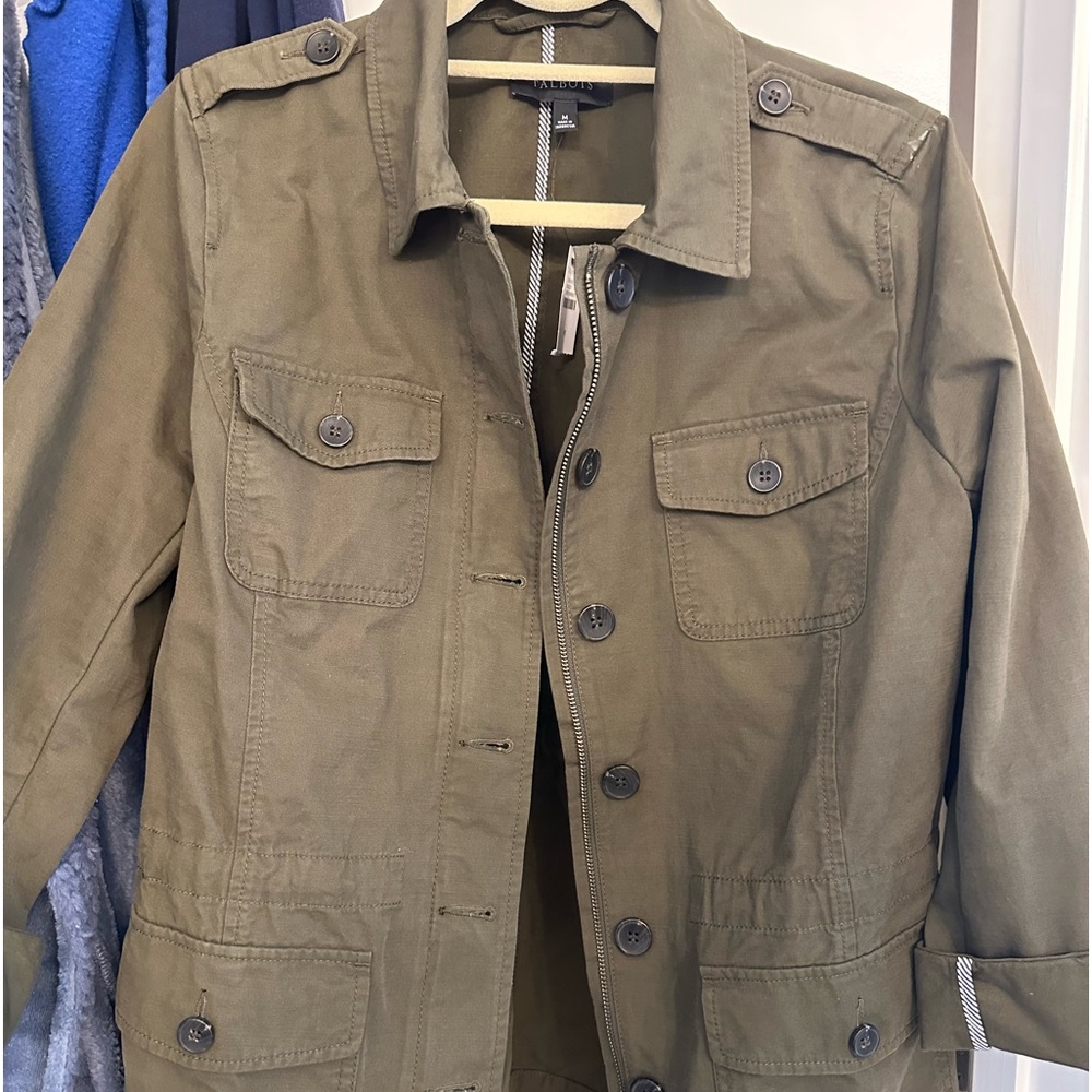 Green Khacki jacket.